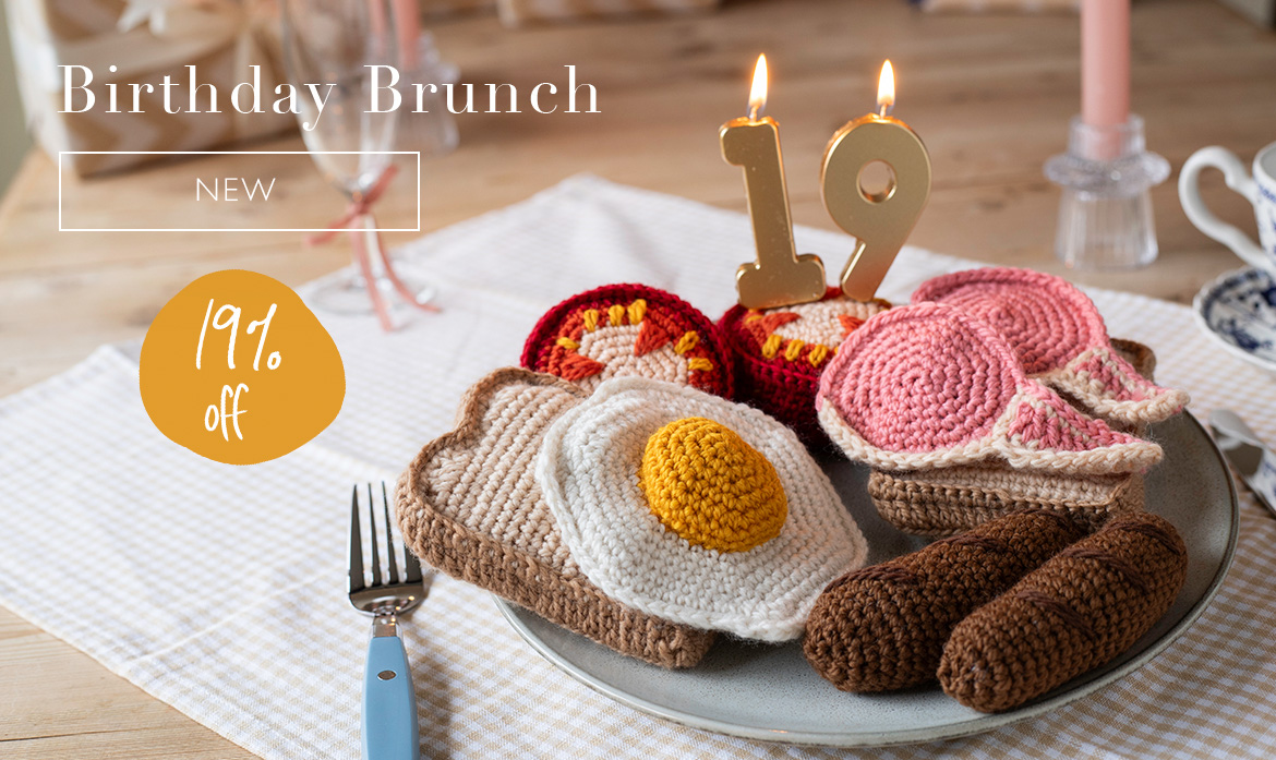 Birthday brunch crochet kit pattern new discount toft